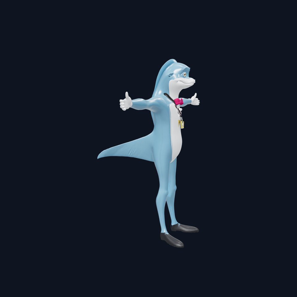 Charming Dolphin Character model pack